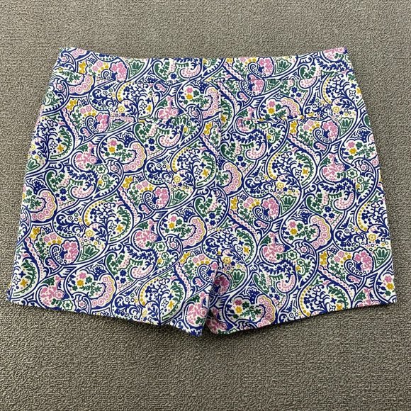 Boden Jacquard Paisley Print Casual Short Womens Size 12 High Rise Stretch Multi - Picture 6 of 10